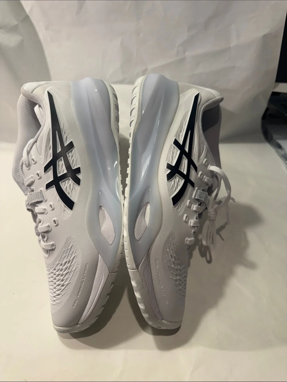ASICS GEL-Resolution X Men’s 8 Tennis Shoes White Black NEW $165